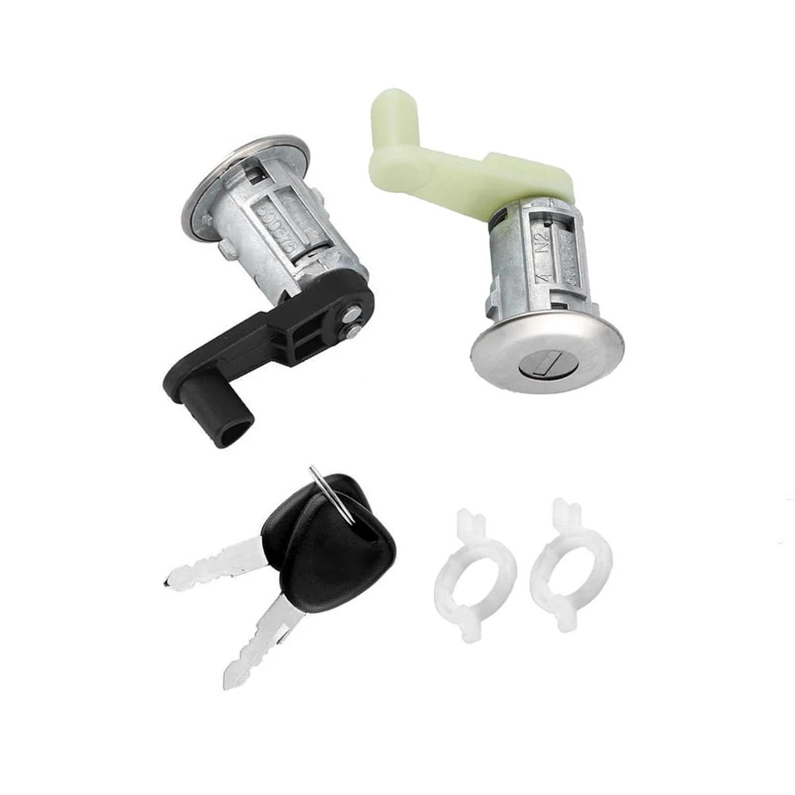 Hzsmyxgs One Color Car Door Lock Compatible With Megane 1996 1997 1998 1999 2000 2001 2002 2003 7701468981 7701468982 Left Right Car Door Lock Barrel Cylinder With 2 Key