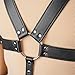 BEISUYA PU Leather Harness For Men Adjustable Buckle Body Chest Belt Cosplay Nightclub Sexy Punk Chest Belt Clubwear