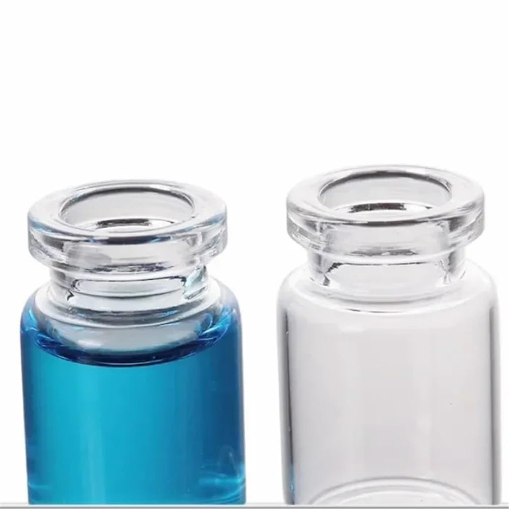100 stücke Fläschchen Crimp 10ml Klar Crimp-top Headspace Fläschchen Glas Jaw Fläschchen Nur Rplacement