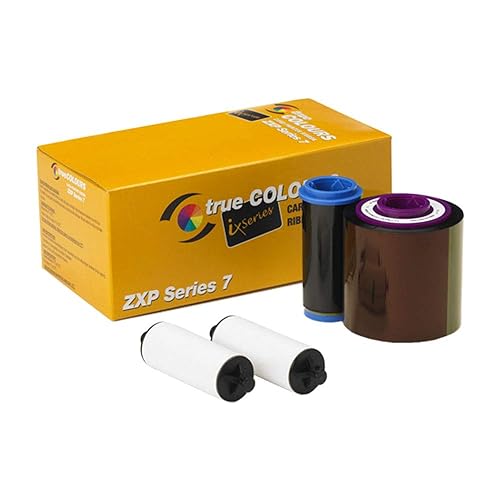 Zebra Technologies 800077-742True Colors IX Series cinta color para ZXP Series, 7COMPATIBLES, YMCKO, 750etiquetas por rollo.
