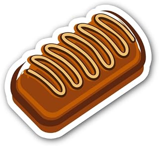 2 (Pieces) 3" and 5" Chocalate Swiss roll Sticker, Waterproof Vinyl Decals for Many Purpose Like Cars, Trucks, Laptops, Phones, Windows and More