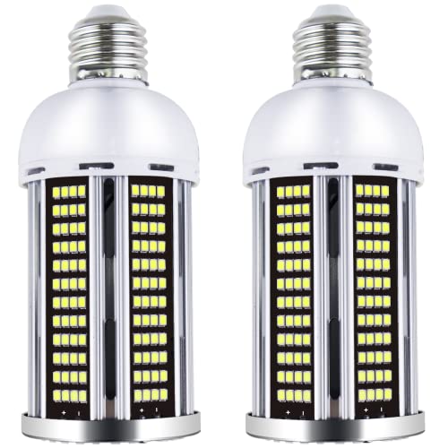 Intpro Led Light Bulb 40W 2Pack Led Corn Light Bulb Lamp Super Bright Cob Light Led Garage Lights For Basement Barn Workshop Warehouse Factory Porch Backyard High Bay Street 5000Lm E26/E27 5000K #TOP24