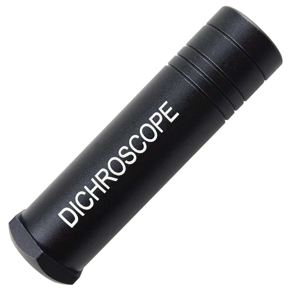 Edelstein-Calcit-Dichroskop, Trichoitischer Edelstein, Edelstein-Test, Gemmologisches Testen, 15 mm Durchmesser, Schweres Tragbares Edelstein-Spektroskop