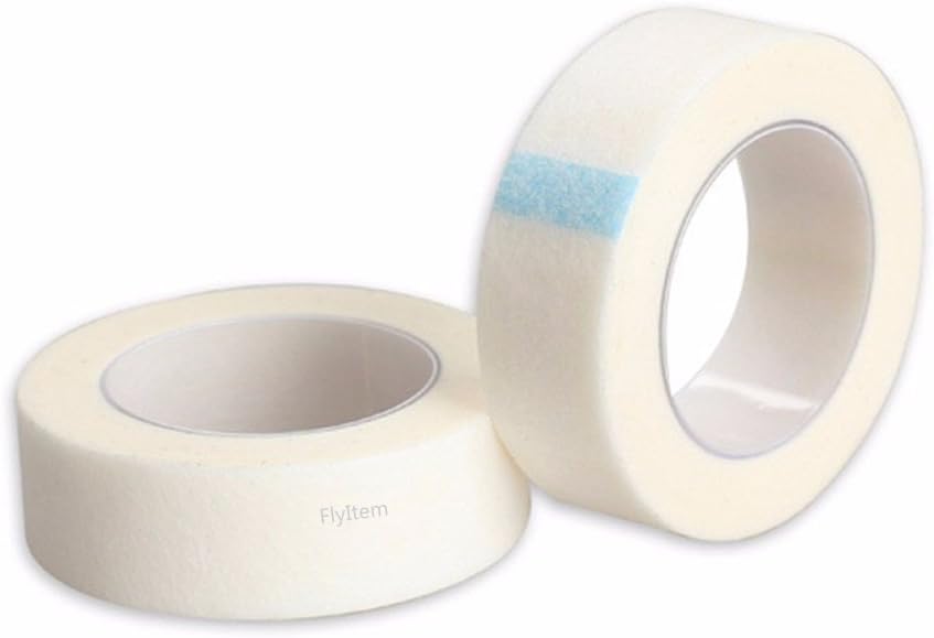 FlyItem 24 Rolls Professional Eye Pad Medical Tape Individual False Eyelash Extension Lint Free Paper For False Eyelash Patch Makeup Tool