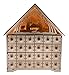Clever Creations Wooden Christmas Advent Calendar, Countdown to Christmas, LED Holiday Decoration, Battery Operated, Nativity Scene