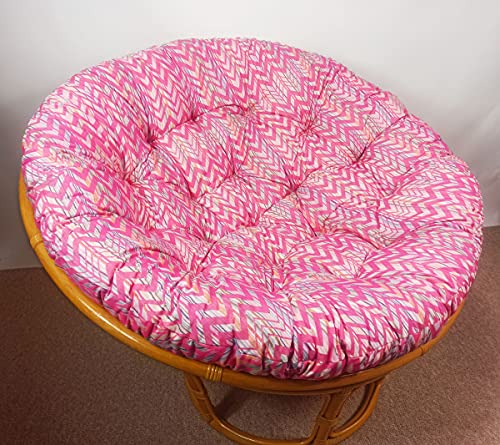 Rattani - Polster, Kissen, Auflage, Ersatzpolster für Rattan Papasansessel, Stoff California Dream Santana 40, D 120 cm, Made in EU