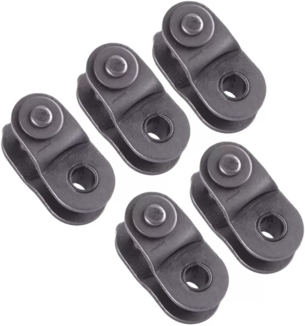Auto Replacement Parts 5set Fit for Motorcycle 520 Half Chain Link Connecting Pitch 5/8" Width 1/4" Easy Repairs