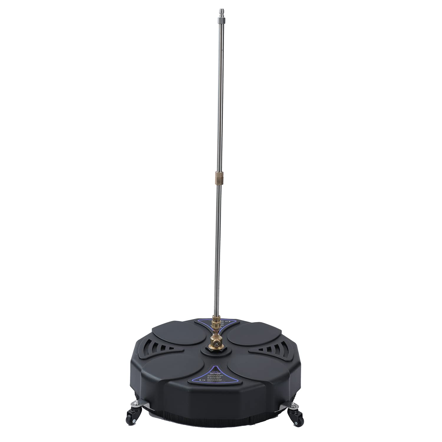 Aim Tools 18 Pulgada Accesorio Limpiador de Superficies de Lavadora a Presión 3600 PSI con 4 Ruedas Giratorias para Limpieza de Suelos, con 2 x 16 Varillas de Extensión y 2 Boquillas