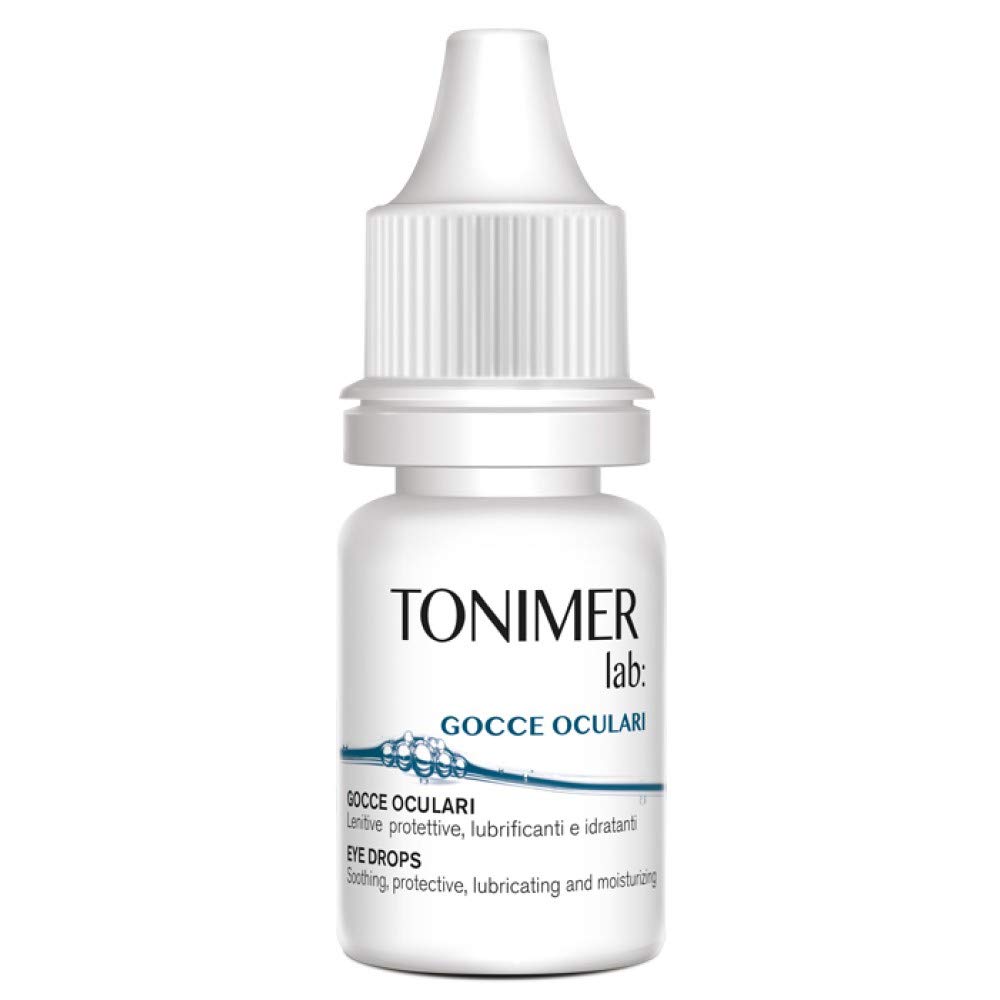 Tonimer Lab Gocce Oculari 10 ml – Lenitive, Protettive e Rinfrescanti – Sollievo da Irritazione e Arrossamento – Con Sodio Ialuronato, Acque distillate e Acqua di Mare