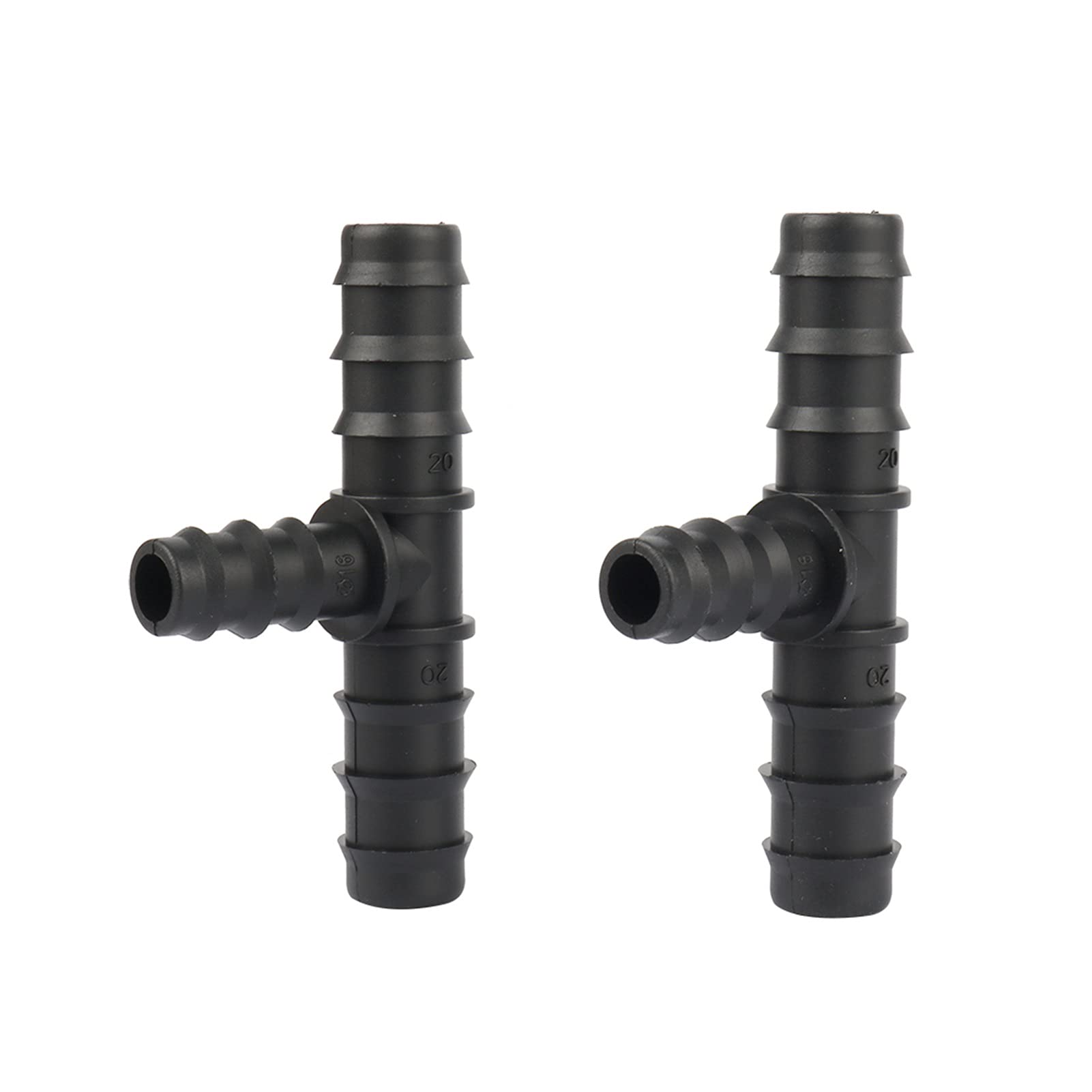 Garden Plumbing Pipe Fittings, Reducing Pipe Joints, Adapters, Garden Lawn Watering and Irrigation 20mm to 16mm Reduced Diameter Tee 5 Pieces