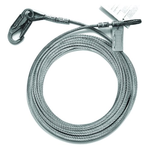 Image of Guardian 10421 4-Foot Galvanized Cable Choker Anchor with 3-Inch O-Ring and Snaphooks