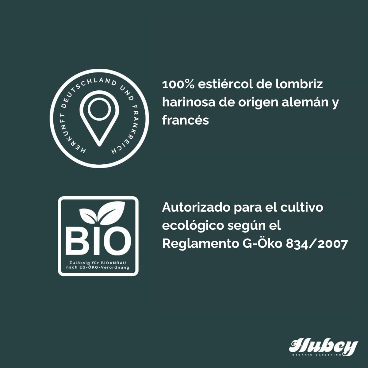 Estiércol de lombriz Hubey Excrementos de insectos, abono natural orgánico Abono universal y acondicionador del suelo (5 Kg)