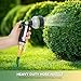 Garden Hose Nozzle Heavy Duty,Metal Water Hose Nozzle with 10 Adjustable Spray Patterns, High Pressure Hose Sprayer Nozzle Thumb Control On Off Valve for Lawn & Plant Watering, Car & Pet Washing