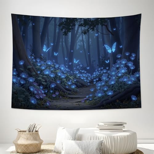 Tapisserie forêt des rêves pour masquer un mur abîmé facilement