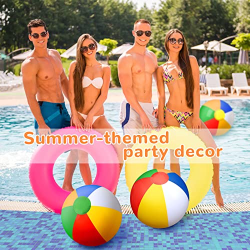 Honoson 30 Pieces 20 Inch Inflatable Beach Balls Pool Game Classic Blow Up Beach Toys For Party Favors Summer Parties And Supplies (Rainbow) #TOP4