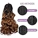 Pre Stretched Braiding Hair 20 Inch Loose Wave Crochet Braids Hair 8 packs Big wavy curly Bouncy Braiding Hair Curly Synthetic (b29, 16inch(pack of 8))