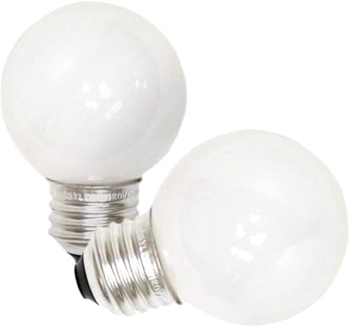 Sylvania - Bombilla incandescente de 25 W G16.5, base mediana E26, acabado blanco cálido esmerilado de 2850 K, 2 unidades (paquete de 1)