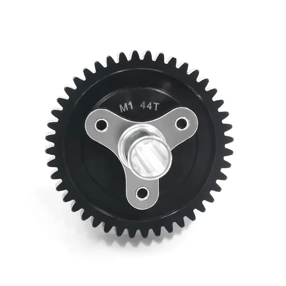 44T 46T M1 Slipper Clutch Gear Set para 1/10 Cars RC de Escala – Drivetrain de reemplazo de Metal Compatible con Infracción Mega 4x4 Vendetta 3S Outcast 4S(44T)