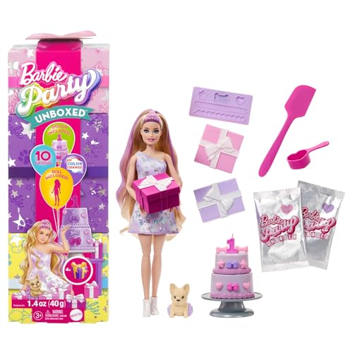 Barbie Party Unboxed Pet Birthday Set