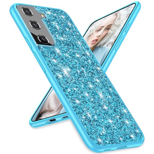 Coque Samsung S23 paillettes bleue idéale soirée et quotidien