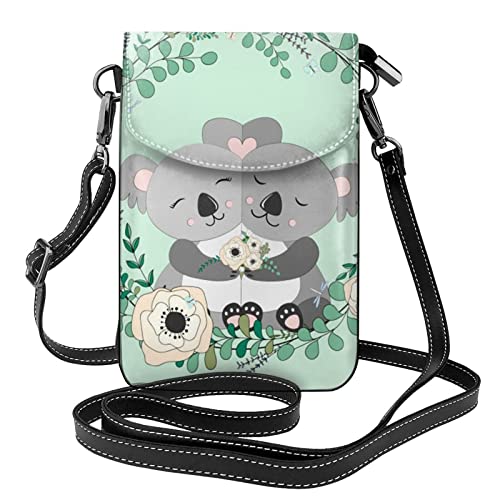 Sacoche téléphone bandoulière finies les poches pleines avec le motif koala mignon