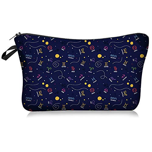 Blue Cosmetic Bag Makeup Bags for Women and Girls Multifunctional Waterproof Adorable Roomy Travel Toiletry Bag Accessories Organizer Gifts