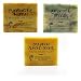 Handmade Soap Holiday Gift Set, Cinnamon Almond Cookie, Cypress & Berries, and Pumpkin Pie Muffin, Ready to Give Gift, Limited Edition, Vegan, Organic, 100% Natural