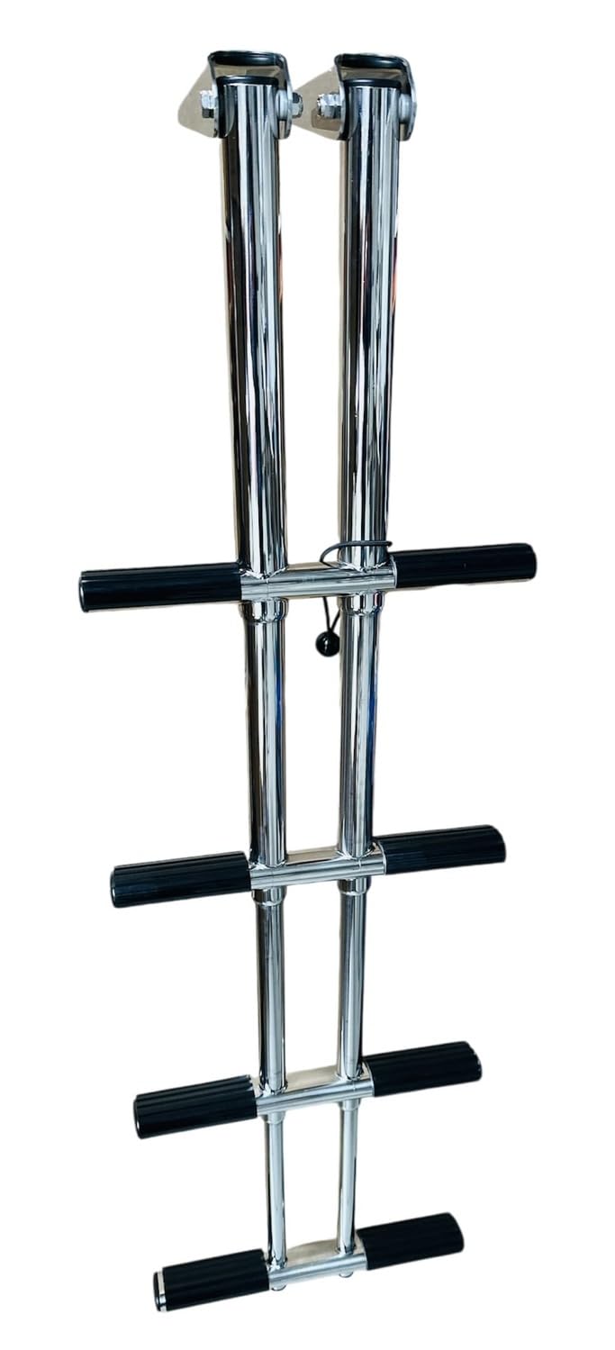 TREPPE Échelle télescopique en acier inoxydable pour bateaux 4 marches
