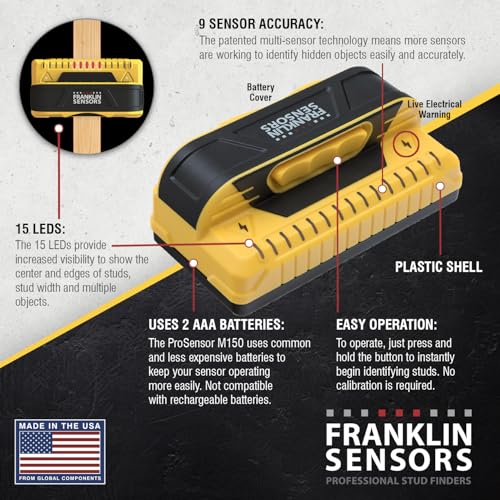 Franklin Sensors FSM150 Prosensor M150 Stud Finder thumb #4
