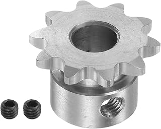 HARFINGTON B Type Roller Chain Sprocket 10 Teeth 8mm Bore Stainless Steel Motor Drive Gear for Chain DIN/ISO No. 04C-1 and ANSI No. #25