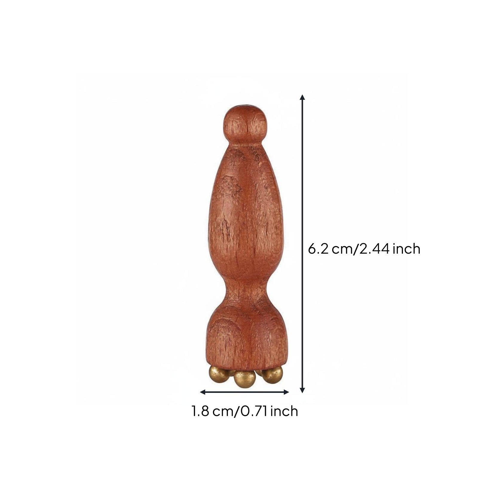 3 Piezas Rodillo de Masaje Rodillo para Pies Herramienta de Reflexología Herramienta de ón Puntual Cuerpo Madera con Detalles de Metal para, 6 piezas