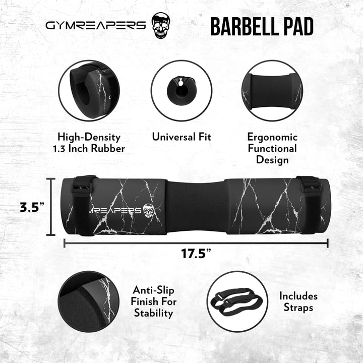 Image of Gymreapers Barbell Squat Pad - Protective Bridge Pad For Hip Thrust, Squats, Lunges - Hip Support, Neck Protection For Bar