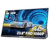 InnoView 23.8' Large Portable Monitor, FHD 100HZ 100% SRGB IPS USB-C HDMI Work Home Gaming Second Monitor W/180°Adjustable Stand for Laptop, MacBook, Phones (23.8inch FHD 100HZ)