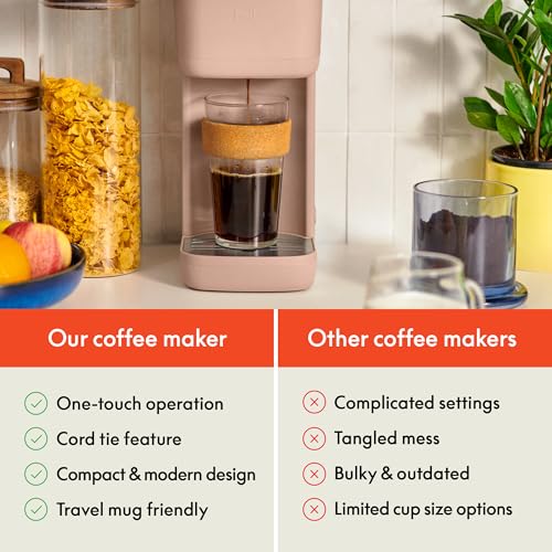 Image of bella Single Serve Coffee Maker, K Cup & Coffee Ground Compatible, Blossom