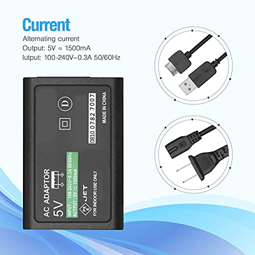 TraderPlus AC Power Adapter Charger + USB Data Charging Cable Cord for Sony PS Vita PSV 1000