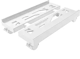 BYMECOST Suporte ajustável para torre de computador, suporte de CPU móvel com 4 rodas giratórias, serve para a maioria dos PCs embaixo da mesa, suporte ventilado sob a mesa de PC para escritório,