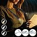 2 PCS LED Neck Reading Lights, 3 Color & 3 Brightness Options, 380° Adjustable Rechargeable Reading Lights for Books in Bed, Black Book Accessories, Ideal for Reading, Knitting, Repairing