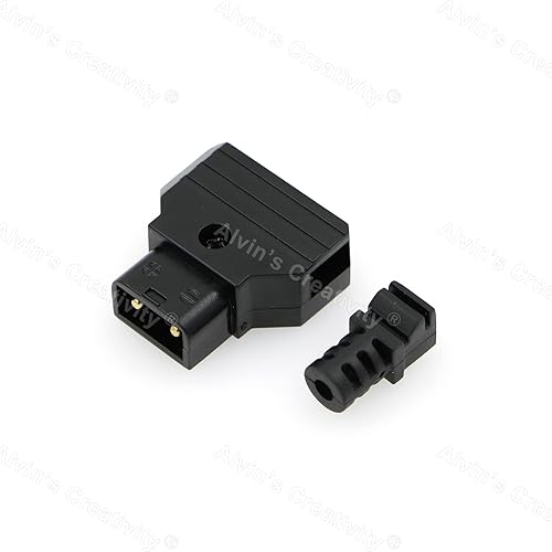 Miniatura 4 de Alvins D-Tap - Conector macho para fotografía, cable de alimentación de montaje en V, batería dorada (10 unidades, macho)