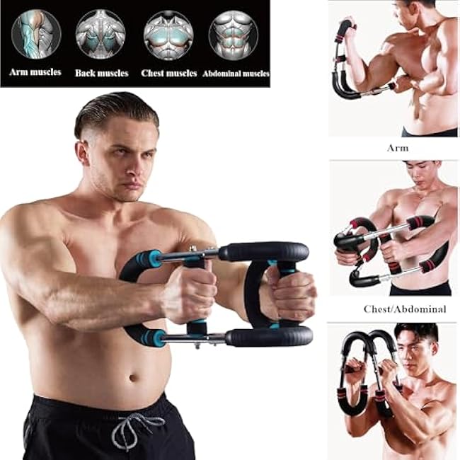 Twister Arm Exerciser,Adjustable Chest Workout Equipment, Forearm Triceps Chest Enhanced Exercise Strengthener,Arm Trainer for Men, Chest Trainer for Men,Portable Home Fitness Equipment