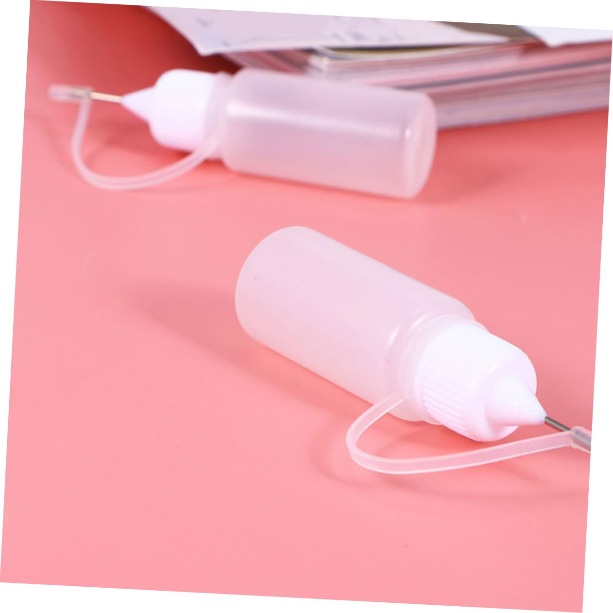 iplusmile 100stücke Quetschflasche Präzisions-applicator Für Kleber Öle Und Kosmetik Lebensmittelechte Pe Flasche Mit Dichten Verschlüssen Für -projekte Und Reisen