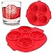 3D Brain Ice Cube Mold Silicone Ice Cube Tray Chocolate Soap Tray Mold Whiskey Cocktail Ice Pudding Cold Drinks Brain Jello Mold for Halloween Party Zombie Party Fun Decorations,Random Color