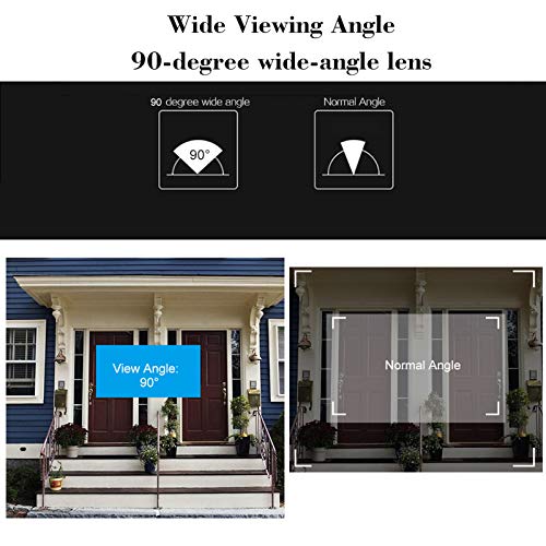 ACAGALA Mirilla Digital para Puerta con Cámara y Pantalla LCD de 2.8 pulgadas, Visión Nocturna, Captura de Fotos y Monitorización Digital para Seguridad del Hogar miniatura 3
