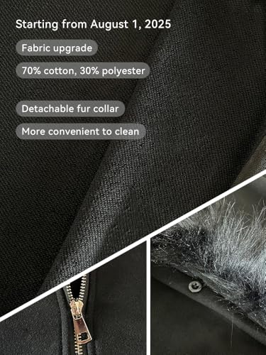 Fur Hood Jacket Men Hoodie Zip Up Y2k Zip Up Hoodie Y2k Hooded Jacket Warm Winter Coat for Men with Hood Fur Collar2
