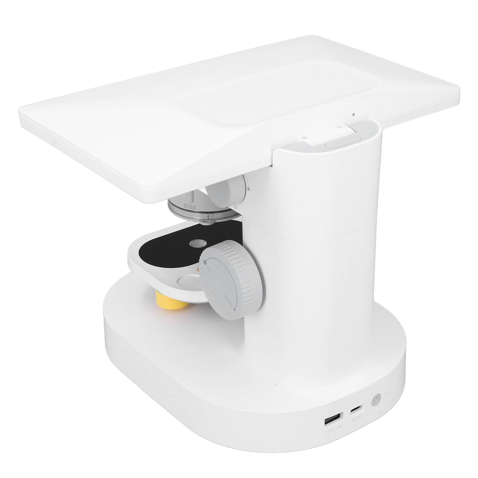 FTVOGUE Microscopio Digitale con Display HD da 9 Pollici Microscopio Biologico 1080P Uscita da 100X a 1200X Tipo C Vetro Temperato in Lega ABS PC per Visualizzazione di Monete per Studi di Laboratorio