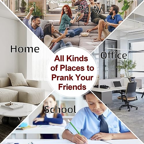 SHENGSEN 3 Pack Hidden Annoying Beep Office Prank Devices,Small Prank Chirp Noise Maker Including Different Sounds, Cricket,Beep and More,Point Guard Prank for April Fools Day Gag,Red