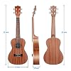INITER Concert Ukulele Guitar Starter Kit,23 inch Ukulele for Beginner Hawaiian Guitar Bundle with Gig Bag,tuner,Strings,Strap
