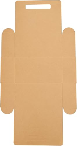 Miniatura 28 de Restaurantware Bio Tek - Loncheras de papel de 8.75 x 4.25 x 8 pulgadas con asas, 100 recipientes desechables de papel kraft para alimentos,