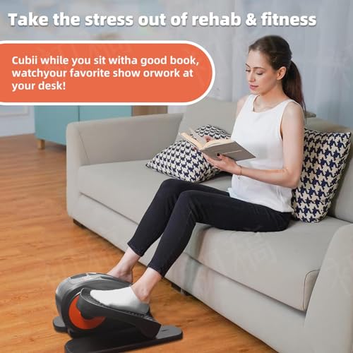 ESL Under Desk Elliptical - Portable Leg Exerciser for Seniors, Compact Seated Elliptical with Remote Control, LCD Display Electric Elliptical Trainers for Home Good Gift, Ellipse Leg Exerciser - Image 7