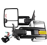 SCITOO Towing Mirrors Tow Mirrors Chrome Truck Mirrors fit for 2014-2018 for Chevy for GMC 1500...