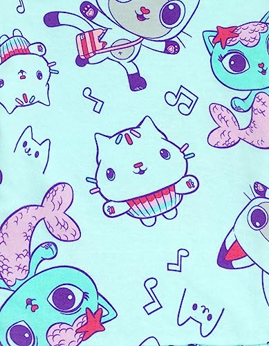 DREAMWORKS GABBY'S DOLLHOUSE Pandy Paws Cakey Cat Mercat Girls Fleece Dress Toddler to Big Kid2